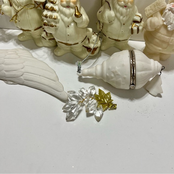 Christmas Ornament lot beautiful angels, Santa’s,trinket box,angel wing - Picture 6 of 6